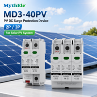 Dispositif de protection contre les surtensions MythEle DC 1000V de type 2 classe II pour onduleur photovoltaïque et boîtier de combinaison