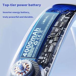 Summer Outdoor Portable Neck Digital Display Silent Lightweight Mini Battery Rechargeable Fan High Quality Camping Home Use - Product Image 3