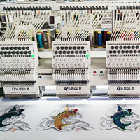 Nouvelle machine à broder industrielle à 4 têtes informatisée avec logo 3D, 12/15 aiguilles, 1200 tr/min, haute vitesse, haute précision