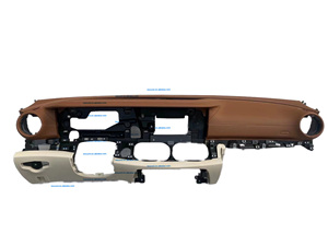 แผงหน้าปัดหนังเย็บสีขาวน้ำตาลคุณภาพเยี่ยมสำหรับรถยนต์เมอร์เซเดส-เบนซ์ รุ่น E-Class 213 - Product Image 2