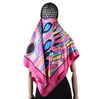 Foulard carré en maille pour cheveux pour femme - Bandeau de maintien pour la tête en polyester pour le soin nocturne et le coiffage, bonnet de nuit