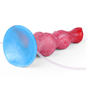 Dildo alienígena inflable con rociador de agua, simulación de pene, con función de succión y textura de perro lobo, varilla de <span class=keywords><strong>silicona</strong></span> para masturbación privada y limpieza. - Product Image 4