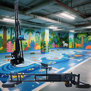 Chất lượng cao Tự động 3D Tường máy in UV mực tường trang trí máy cho sàn tường kỹ thuật số đầu in cho hình nền in ấn - Product Image 1