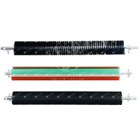 Brosse ronde pour coiffure, Brosse de nettoyage pour panneaux solaires, Brosse de nettoyage pour rails, Brosse de nettoyage robotisée sur chenilles pour panneaux photovoltaïques