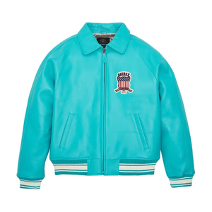 Vestes pour hommes Dernière conception 2025 OEM ODM Vestes en cuir Veste Avirex en cuir véritable pour homme - Product Image 1