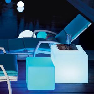 Plastic Furniture <strong>Outdoor</strong> Furniture LED Cube Lighting Cube Luminous Party Chair Tables Chairs for Event Party Wedding Garden - Product Image 2
