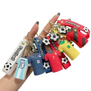 Llavero Deportivo de PVC, Serie Fútbol, para Camisetas de Fútbol, Llavero de Plástico Suave para Coche, Colgante para Bolsa, Pequeño Regalo - Product Image 1