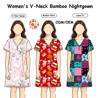 Robe de Nuit et de Détente Personnalisée pour Femme, Respirante, à Taille Élastique, Manches Courtes, Couleur Unie, Idéale Été-Automne