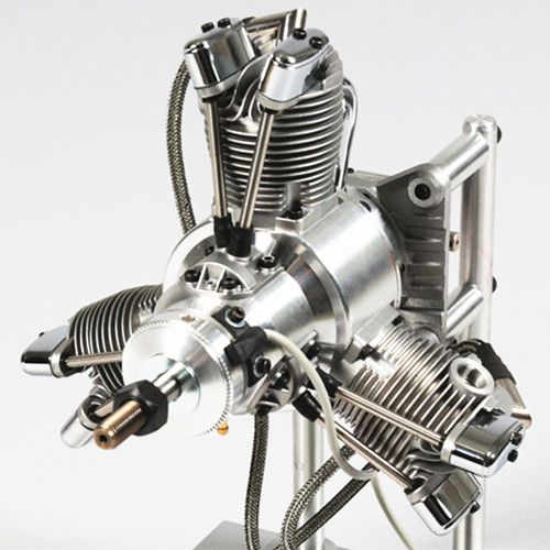 Четырехтактный бензиновый двигатель Saito FG-60R3 60CC для самолета с крыльями