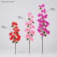 Fleurs artificielles de bougainvillier Joho en tissu de soie, longue tige de 118 cm, pour décoration de mariage et de maison, vase, vente en gros, fournisseur OEM ODM en vrac