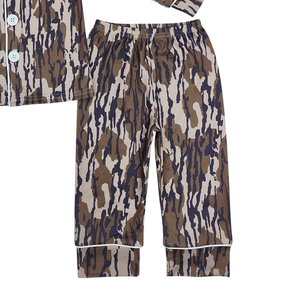Wholesale Little Boy Boutique Brown camo Print Fall Outfits <b>Toddler</b> Boy Long Sleeve <b>Pajamas</b> Clothing Set Cute for Kids - Product Image 3