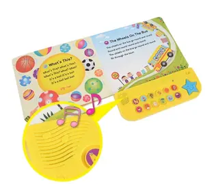 Módulo de sonido de libro de audio de herramientas personalizadas Módulo de música para libro de niños con botón pulsador