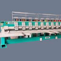 SNWSIM Meilleure machine à broder à 12 têtes de Zhuji, machine à broder de haute qualité, machine à broder scintillante 1500 tr/min