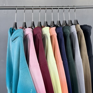 Chất Lượng Cao 360gsm Trống Boxy Phù Hợp Với Cắt Áo Biểu Tượng Tùy Chỉnh Áo Thun Áo Trống Unisex Terry Người Đàn Ông Của Hoodies Cho Nam Giới - Product Image 3