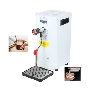 Machine à mousse de lait à vapeur électrique, équipement de restauration commerciale, acier inoxydable, eau chaude, café, lait, mousseur à lait