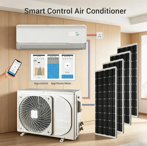เครื่องปรับอากาศไฮบริดพลังงานแสงอาทิตย์ 12000-24000 BTU ประหยัดพลังงาน ได้รับการรับรองมาตรฐาน CE ติดตั้งง่าย แบบแยกส่วน ระบบทำความเย็น/ทำความร้อน - Product Image 1