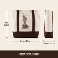 Sac fourre-tout robuste en toile de coton personnalisé, gris pied-de-poule, patchwork, ruban, corde, broderie main, motifs imprimés