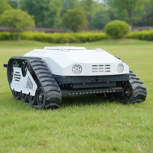 Free Shipping Remote Control Lawn Mower with Lithium <b>Battery</b> and Engine 360 Rotating 550mm Cutting Width for Farm & Garden Use - Product Image 1