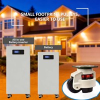 Système de stockage d'énergie solaire tout-en-un avec onduleur et batterie LiFePO4 48V/51.2V 5/10/15kWh 100Ah/200Ah/300Ah IP65