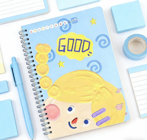 Quaderno Personalizzato con Decorazione Tridimensionale a Griglia e Cartoni Animati, Rilegatura a Spirale Metallica per Studenti e Negozi di Cancelleria - Product Image 6