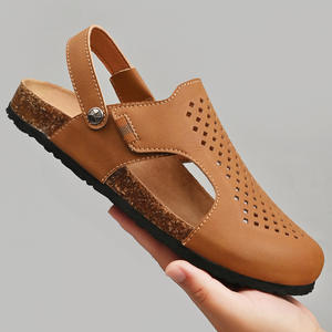 Nuevas Sandalias de Hombre 2026, Tipo Pantuflas, para Verano, Uso en Exteriores, Cuero Genuino Suave, Versátiles, con Suela Gruesa, a la Moda - Product Image 3
