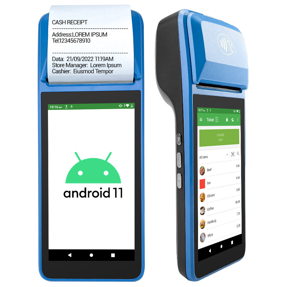 H8C Android 11 4G Pos терминал кассовый аппарат Pos NFC считыватель лотерейный Мобильный контроль парковки точки продажи Pos системы