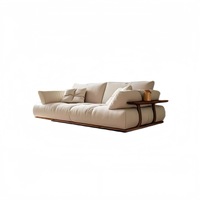 Nouveau canapé monoplace de salon en noyer noir massif de style chinois, design moderne minimaliste de luxe léger, ligne droite, amovible