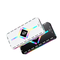 AntarcChill Hub 2 en 1 PWM y ARGB con Montaje Magnético, Respuesta de 0.5ms, Divisor de Puertos Integrado, Luz con Logotipo Personalizado para OEM