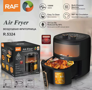 Friteuse à air multifonction 6L, four à air chaud numérique sans huile avec fenêtre de visualisation - Product Image 6