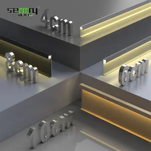 Aluminium Wand paneel Wand boden LED Sockel leiste Aluminium LED Fuß leiste Beleuchtung Sockel leiste LED Boden leuchten