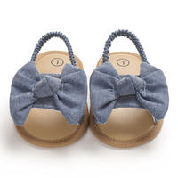 Chaussures de marche pour bébé nouveau-né d'été, chaussures de princesse mignonnes avec nœud, chaussures respirantes pour bébé