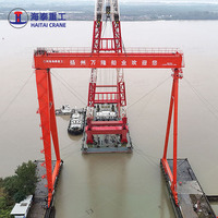 Grue portique de chantier naval à double poutre, robuste et personnalisée, de 100 à 500 tonnes, pour l'assemblage de navires