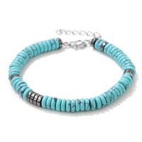 Bracelet en pierre œil de tigre fait main, perles en forme de roue, pour femme, vente en gros, bijoux fantaisie, fabricant, personnalisation OEM
