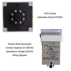 Манхуа DH48s-s рециркулировать рабочий таймер небольшой размер Индия Таиланд низкая цена 12 В 110vac 220vac цифровой таймер реле - Product Image 4