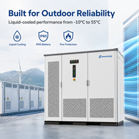 Armoire BESS hybride solaire-diesel 250 kW 522 kWh pour stockage d'énergie à distance, compatible opérations sur et hors réseau