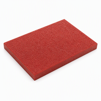 Grille en PRV (Plastique Renforcé de Fibres) en Vinylester Robuste Rouge, Revêtement en Fibre de Verre de Qualité Chimique pour Environnements Extrêmes Acides et Alcalins, Service de Découpe