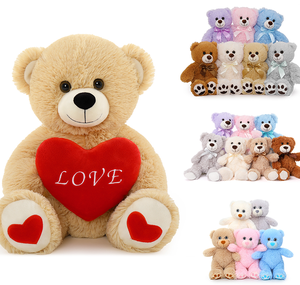 Haute qualité CE/CPC/EN71 doux mère bébé jouets en peluche ours en peluche Animal en peluche texte personnalisé Logo Image Design - Product Image 2