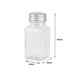 5-Sao Nhà Hàng Bộ Đồ Ăn Đặt Khách Sạn Cung Cấp Thép Không Gỉ Muối Tiêu Shaker Gia Vị Shaker Thủy Tinh Phong Cách Thủy Tinh Muối - Product Image 4