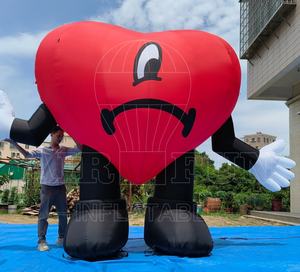 Accessoires <span class=keywords><strong>de</strong></span> décoration géants pour la Saint-Valentin Grand ballon gonflable en forme <span class=keywords><strong>de</strong></span> cœur <span class=keywords><strong>de</strong></span> 3.5m, cœur géant en peluche gonflable - Product Image 3