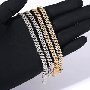 14K позолоченный 925 стерлингового серебра лабораторный Муассанит бриллиант 6 мм VVS Обледенение Майами кубинская цепочка Ожерелье для мужчин и женщин - Product Image 4