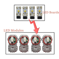 NOUVEAU Module de phare LED Feux de jour DRL Plaque OE 63117263051 pour Série 5 X3 X5 F25 E70 2011 2012 2013 2014 2015