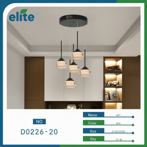 Moderno minimalista Multi-luce lampada da soffitto a sospensione caldo bianco rame materiale E26 per la casa soggiorno sala da pranzo ristorante - Product Image 1