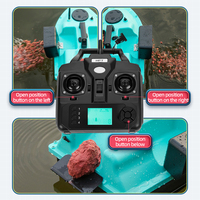 Télécommandé 5200mAh 12000 nouvelle mise à niveau pilote automatique Navigation automatique 3 trémies 16 Points de positionnement GPS bateau d'appât de pêche