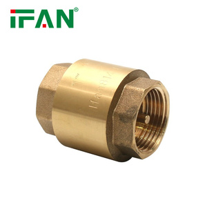 IFAN Nhà cung cấp đồng một cách mùa xuân kiểm soát nước <span class=keywords><strong>1</strong></span>/<span class=keywords><strong>2</strong></span> "4" inch Brass giả mạo không trở lại kiểm tra van - Product Image 3