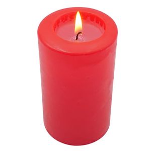 Candele coniche rosse in paraffina, lunghezza 25 cm, diametro 2,2 cm, durata 8 ore, per uso decorativo - Product Image 4