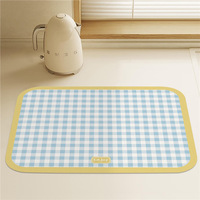 Tapis de séchage de vaisselle personnalisé style INS, ultra-absorbant, à séchage rapide, pour comptoir de cuisine, sous évier et support à café