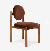 Chaises de salle à manger FERLY en bois massif, style moderne et luxueux, pour la maison, les salons, les restaurants et les bureaux à domicile.