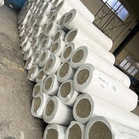 Rouleaux de laine de roche ignifugés de classe A, écologiques - Convient à l'isolation thermique industrielle des conduits de climatisation.