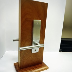 Ensemble de serrures de porte à clé mécanique avec levier à barre plate et corps de serrure à mortaise pour porte métallique - Product Image 2