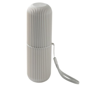 Moderna Scatola Porta Spazzolino da Viaggio Sostenibile, Bicchiere Quadrato in Plastica con Coperchio per Dentifricio e Collutorio - Product Image 5